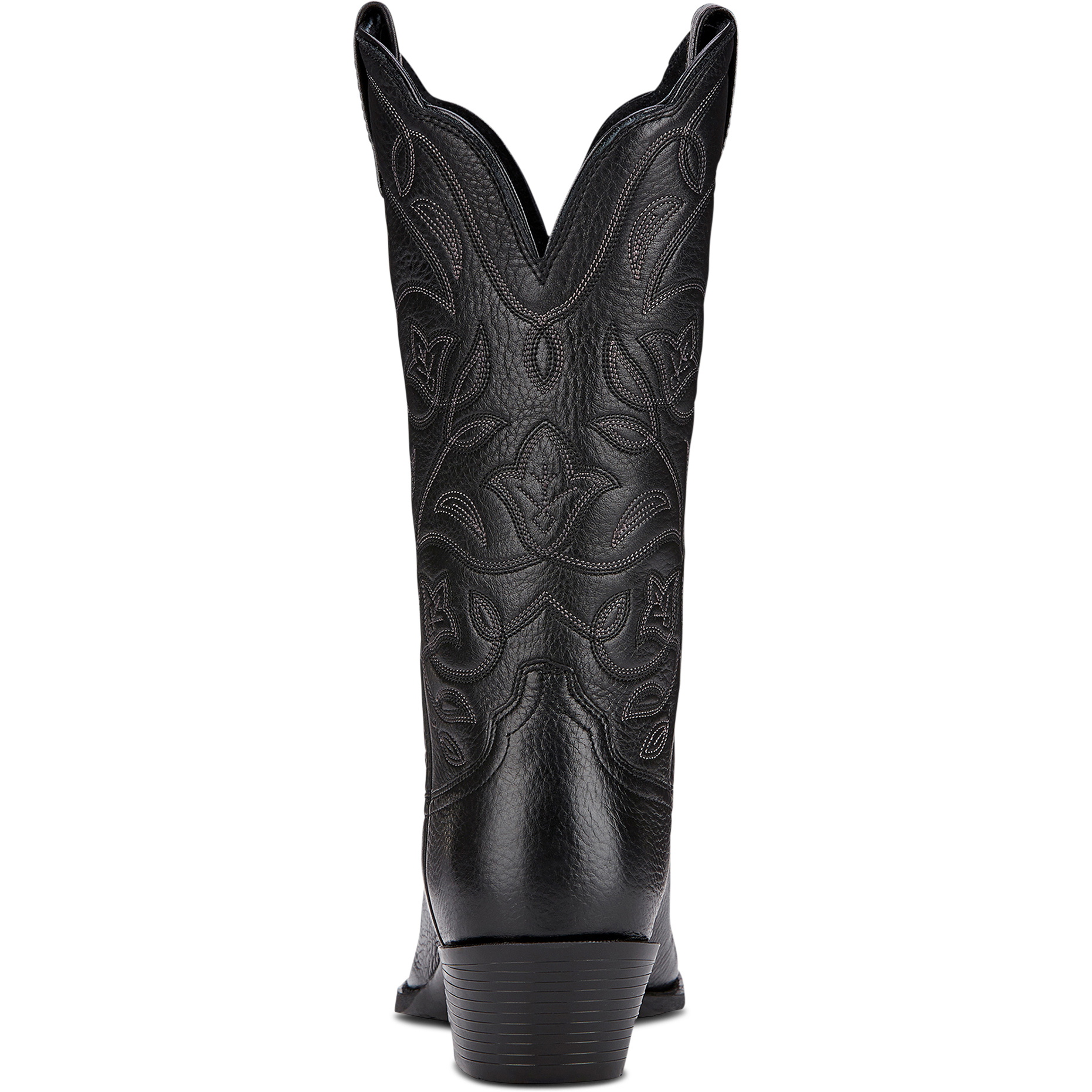 2026 Ariat Womens Heritage R Toe Western Boot 10001037 - Black Deertan